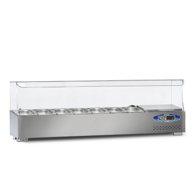 PIMAK-TURCO | 22SBS07-15 SOĞUTMALI SET USTU SALAD BAR 7 KUVET