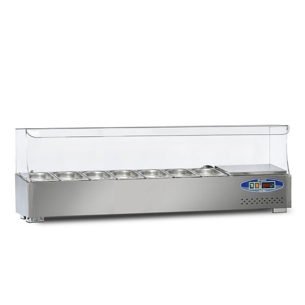 PIMAK-TURCO | 22SBS07-15 SOĞUTMALI SET USTU SALAD BAR 7 KUVET