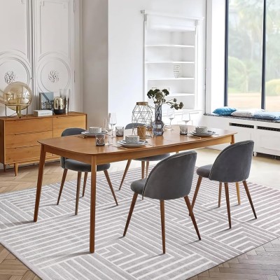 Area Rug for Living Room – Soft Plush Area Rug, Modern Carpet for Bedroom & Home | Non-Shedding, Shed-Resistant Large Area Rugs for Living Room, Hallway & Office (LIGHT GRAY, 160X230) – Light Gray – 120 x 180 cm (Rectangular)