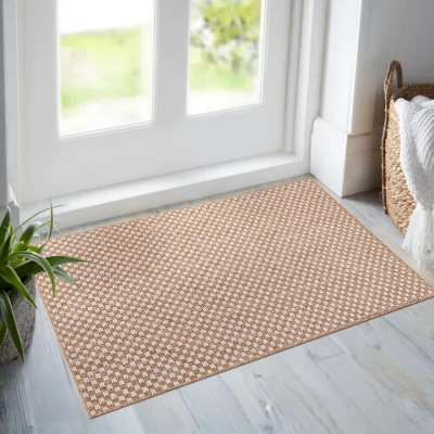Netline Home Jute-Effect Washable Rug for Indoor and Outdoor Use – Beige 5 – 60 x 100 cm (Rectangular)