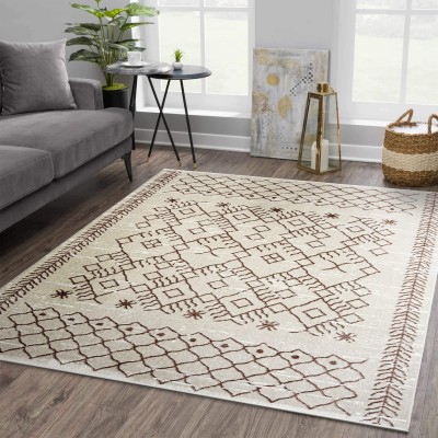 Area Rugs For Living Room, Bedroom, Kitchen, Dining Room | Oriental Design Carpet | Soft Medium Pile | Traditional Vintage Rug | Stain Resistant (Cream Blue, 160X230 CM) – 200 x 290 cm (Rectangular) – White Blue
