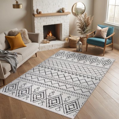 Rugs Living Room - Machine Washable Rug, Low Pile Non-Slip Area Rug - Area Rugs for Livingroom Bedroom Kitchen - Pet Friendly Carpet, Modern Room Decor (Red, 120X180) – Red – 200 x 290 cm (Rectangular)
