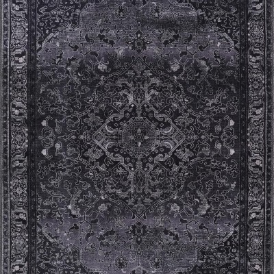 Washable Anatolian Pattern Rug – Non-Slip Soft Area Carpet for Living Room & Bedroom | NETLINE HOME – Brick Color – 80 x 240 cm (Rectangular)