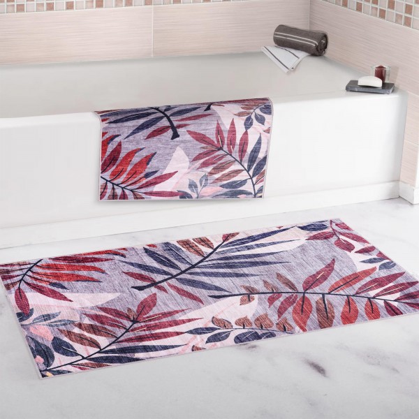 Washable Anatolian Pattern Rug – Non-Slip Soft Area Carpet for Living Room & Bedroom | NETLINE HOME – Pink – 80 x 150 cm (Rectangular)