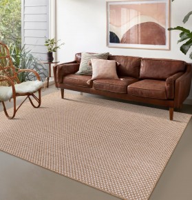 Netline Home Jute-Effect Washable Rug for Indoor and Outdoor Use – Beige 4 – 80 x 150 cm (Rectangular)