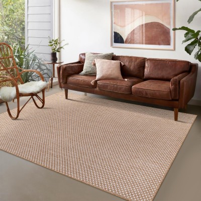 Netline Home Jute-Effect Washable Rug for Indoor and Outdoor Use – Beige 4 – 80 x 150 cm (Rectangular)
