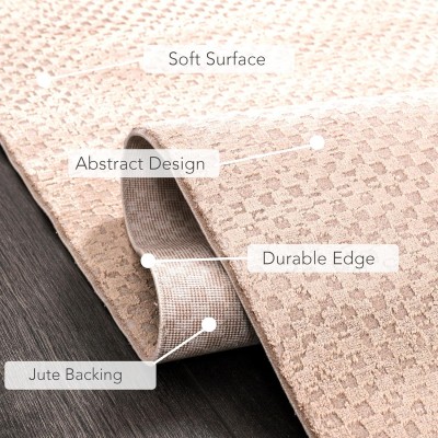 Luxury Area Rug for Living Room – Soft & Durable Bamboo Silk Carpet for Kitchen, Bedroom & Hallway – Modern, Classic & Boho Style Area Rugs – Non-Shedding (BROWN, 120X180) – Blue – 80 x 150 cm (Rectangular)