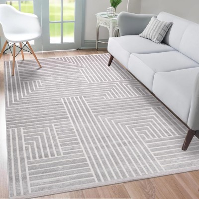 Area Rug for Living Room – Soft Plush Area Rug, Modern Carpet for Bedroom & Home | Non-Shedding, Shed-Resistant Large Area Rugs for Living Room, Hallway & Office (LIGHT GRAY, 160X230) – Cream – 200 x 290 cm (Rectangular)