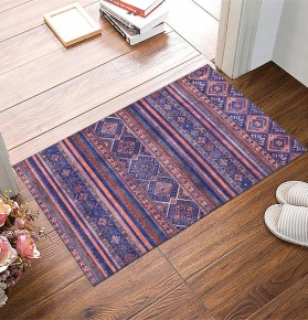 Washable Anatolian Pattern Rug – Non-Slip Soft Area Carpet for Living Room & Bedroom | NETLINE HOME – Black – 80 x 150 cm (Rectangular)