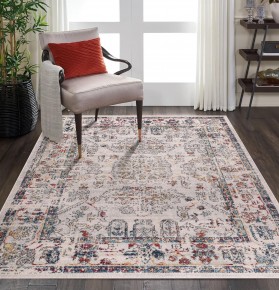 Vintage Area Rug for Living Room | Soft & Durable Carpet, Kid & Pet Friendly | Wilton Woven, Classic Distressed Medallion Design for Bedroom, Hallway & Kitchen (BEIGE, 80X150) – Gold – 80 x 150 cm (Rectangular)