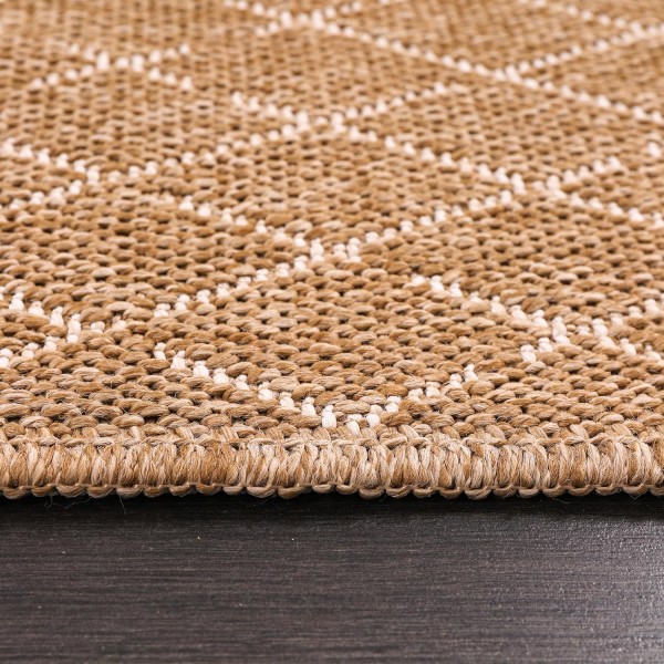 Netline Home Jute-Effect Washable Rug for Indoor and Outdoor Use – Beige 1 – 200 x 290 cm (Rectangular)