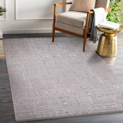 Modern Area Rug for Living Room – Durable, Non-Shedding Carpet for Bedroom, Kitchen & Hallway Rugs | Easy to Clean, Lightweight & Low Pile Design (GRAY, 120X180) – Grey – 120 x 180 cm (Rectangular)