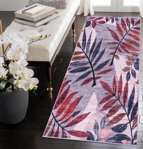 Washable Anatolian Pattern Rug – Non-Slip Soft Area Carpet for Living Room & Bedroom | NETLINE HOME – Red Multicolor – 200 x 290 cm (Rectangular)