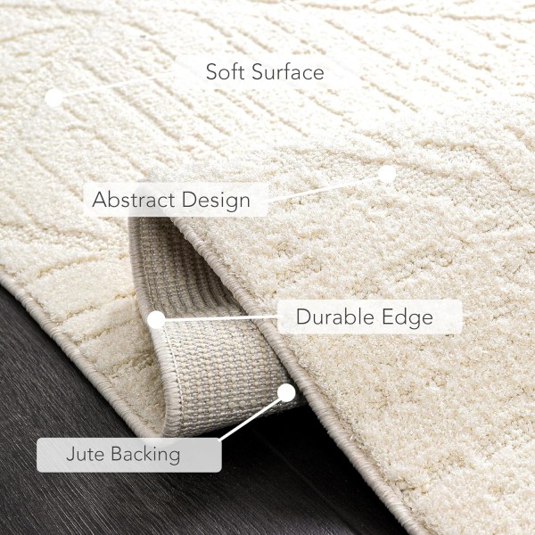 Area Rug for Living Room – Fluffy Area Rug, Modern Carpet for Bedroom & Home | Non-Shedding, Shed-Resistant Large Area Rugs for Living Room, Hallway & Office Decor (BEIGE, 80X150) – Silver Gray – 200 x 290 cm (Rectangular)