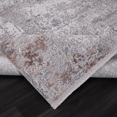 Luxe Area Rug for Living Room | Soft 8mm Pile, High-Density Wilton Woven Carpet | Fade Resistant, Luxury Geometric & Distressed Design for Bedroom, Hallway & Kitchen (ASH GRAY, 80X150) – Grey – 80 x 240 cm (Rectangular)