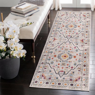 Area Rugs For Living Room, Bedroom, Kitchen, Dining Room | Oriental Design Carpet | Soft Medium Pile | Traditional Vintage Rug | Stain Resistant (Cream Blue, 160X230 CM) – 160 x 230 cm (Rectangular) – Blue Black