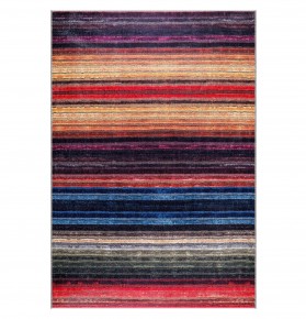 Rugs Living Room - Washable Rug - Area Rug - Non-Slip Rugs Carpet Woven from Cotton - Vintage Rug for Living Room Bedroom Kitchen - Kid and Pet Friendly (RED RUG, 80X150 CM) – 200 x 290 cm (Rectangular) – Multicolor Rug