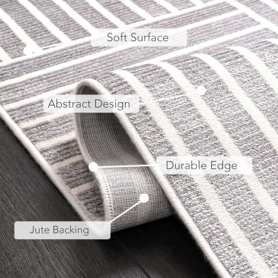 Area Rug for Living Room – Soft Plush Area Rug, Modern Carpet for Bedroom & Home | Non-Shedding, Shed-Resistant Large Area Rugs for Living Room, Hallway & Office (LIGHT GRAY, 160X230) – Sand Tone – 200 x 290 cm (Rectangular)