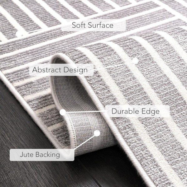 Area Rug for Living Room – Soft Plush Area Rug, Modern Carpet for Bedroom & Home | Non-Shedding, Shed-Resistant Large Area Rugs for Living Room, Hallway & Office (LIGHT GRAY, 160X230) – Sand Tone – 200 x 290 cm (Rectangular)