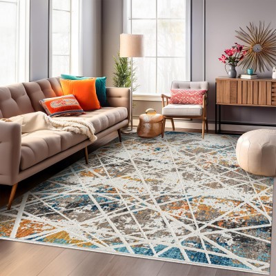 Area Rug for Living Room - Ultra-Soft Low Pile Carpet | Soft Micro Polyester, Non-Shedding & Shed-Resistant | Modern Rugs for Bedroom, Large Rugs, Hallway, Carpets (LIGHT BEIGE, 120X180) – Light Beige – 160 x 230 cm (Rectangular)