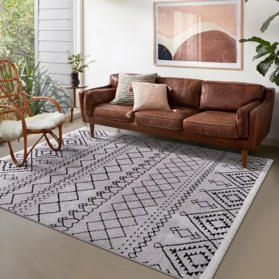 Rugs Living Room - Machine Washable Rug, Low Pile Non-Slip Area Rug - Area Rugs for Livingroom Bedroom Kitchen - Pet Friendly Carpet, Modern Room Decor (Red, 120X180) – Orange – 160 x 230 cm (Rectangular)