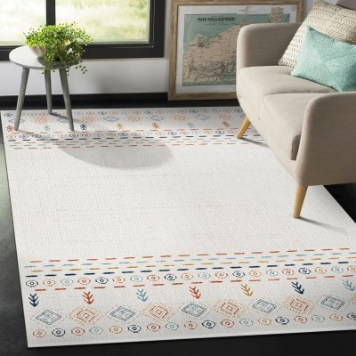Area Rug for Living Room - Ultra-Soft Low Pile Carpet | Soft Micro Polyester, Non-Shedding & Shed-Resistant | Modern Rugs for Bedroom, Large Rugs, Hallway, Carpets (LIGHT BEIGE, 120X180) – Multicolor 2 – 200 x 290 cm (Rectangular)