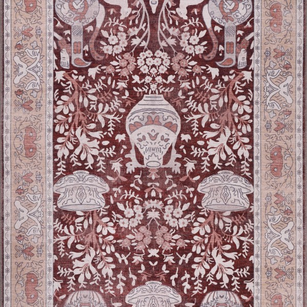 Machine Washable Area Rug for Living Room, Bedroom & Kitchen - Non Slip – 4 mm Low Pile Carpet - Vintage Rug - Pet Friendly & Kid Friendly Rugs (BLUE, 80X150) – Grey – 80 x 150 cm (Rectangular)