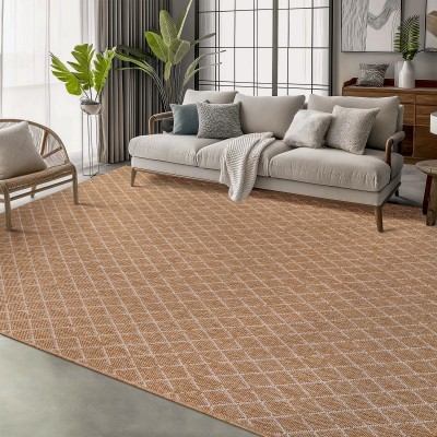 Netline Home Jute-Effect Washable Rug for Indoor and Outdoor Use – Beige 3 – 200 x 290 cm (Rectangular)