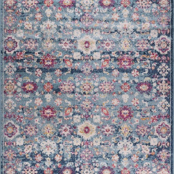 Vintage Area Rug for Living Room | Soft & Durable Carpet, Kid & Pet Friendly | Wilton Woven, Classic Distressed Medallion Design for Bedroom, Hallway & Kitchen (BEIGE, 80X150) – Ivory – 80 x 150 cm (Rectangular)