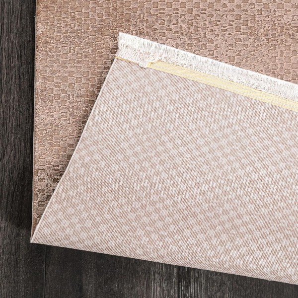 Luxury Area Rug for Living Room – Soft & Durable Bamboo Silk Carpet for Kitchen, Bedroom & Hallway – Modern, Classic & Boho Style Area Rugs – Non-Shedding (BROWN, 120X180) – Brown – 160 x 230 cm (Rectangular)